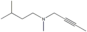 2-Butyn-1-amine,N-methyl-N-(3-methylbutyl)-(9CI) 化学構造式