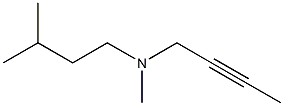 2-Butyn-1-amine,N-methyl-N-(3-methylbutyl)-(9CI) 结构式