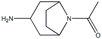 8-Azabicyclo[3.2.1]octan-3-amine, 8-acetyl-, (3-endo)- (9CI) Structure