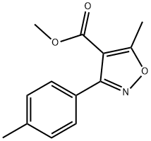 4-Isoxazolecarboxylic acid, 5-Methyl-3-(4-Methylphenyl)-, Methyl 化学構造式