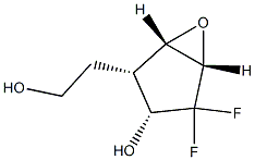 6-Oxabicyclo[3.1.0]hexane-2-ethanol,4,4-difluoro-3-hydroxy-,[1S-(1-alpha-,2-bta-,3-bta-,5-alpha-)]-(9CI) Struktur
