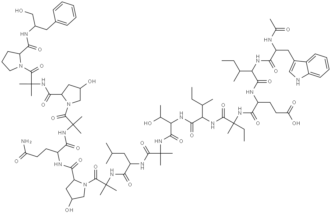 zervamicin-IC 结构式