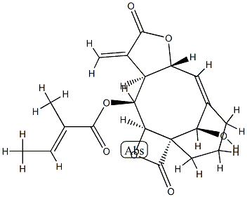 (E)-2-Methyl-2-butenoic acid [(2aS,12R)-4,5,7aα,9,10,10aβ,11,11aβ-octahydro-12-hydroxy-10-methylene-2,9-dioxo-3H-2a,6-methano-2H-oxete[2',3':4,5]cyclodeca[1,2-b]furan-11α-yl] ester|
