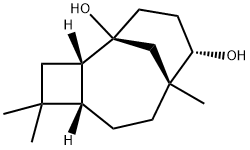 (1R,2R,5R,8S)-4,4,8-トリメチルトリシクロ[6.3.1.02,5]ドデカン-1,9α-ジオール 化学構造式