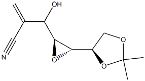 D-ido-Heptononitrile, 4,5-anhydro-2-deoxy-2-methylene-6,7-O-(1-methylethylidene)- (9CI) 化学構造式