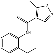 4-Isoxazolecarboxamide,N-(2-ethylphenyl)-5-methyl-(9CI) Structure