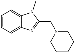1H-Benzimidazole,1-methyl-2-(1-piperidinylmethyl)-(9CI) Struktur