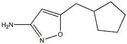 3-Isoxazolamine,5-(cyclopentylmethyl)-(9CI) Structure
