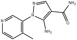 1H-Pyrazole-4-carboxamide,5-amino-1-(4-methyl-3-pyridinyl)-(9CI) Structure