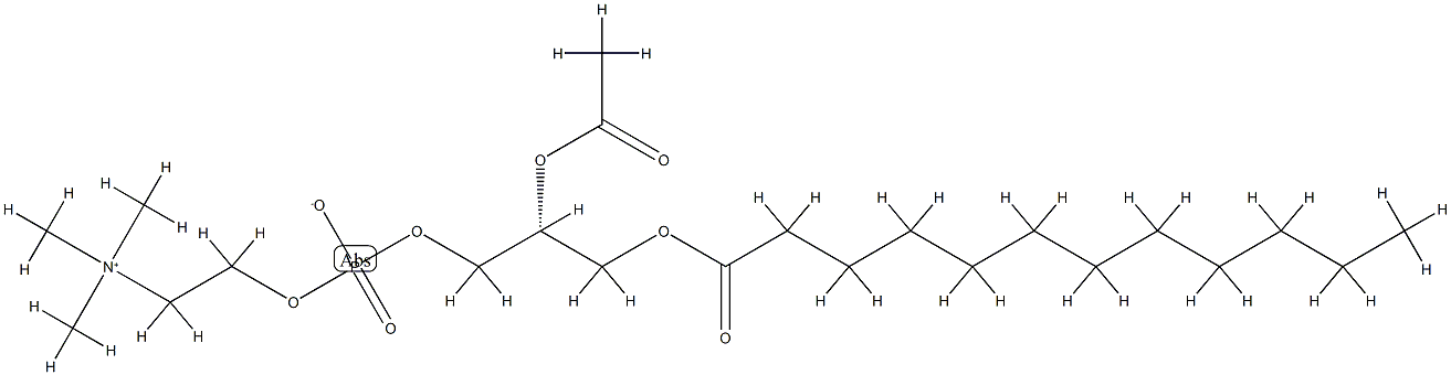 3,5,9-Trioxa-4-phosphaheneicosan-1-aminium,7-(acetyloxy)-4-hydroxy-N,N,N-trimethyl-10-oxo-,innersalt,4-oxide,(R] 结构式