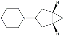 Piperidine, 1-bicyclo[3.1.0]hex-3-yl-, (1-alpha-,3-ba-,5-alpha-)- (9CI) Structure