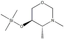 2H-1,3-Oxazine,tetrahydro-3,4-dimethyl-5-[(trimethylsilyl)oxy]-,(4R,5R)-rel-(9CI) Struktur