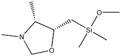 Oxazolidine, 3,4-dimethyl-5-[[(trimethylsilyl)oxy]methyl]-, (4R,5R)-rel- (9CI) Structure