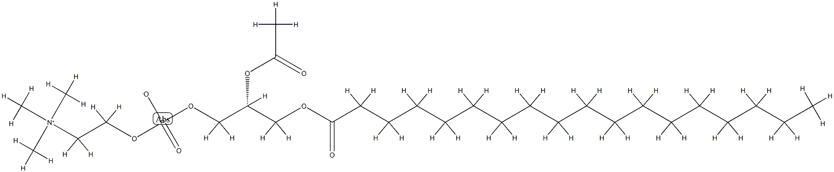 L-A-PHOSPHATIDYLCHOLINE  B-ACETYL-GAMMA- Structure