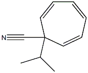 2,4,6-Cycloheptatriene-1-carbonitrile,1-(1-methylethyl)-(9CI),79574-42-8,结构式