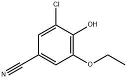 Benzonitrile, 3-chloro-5-ethoxy-4-hydroxy- Structure