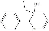 2H-Pyran-3-ol,3-ethyl-3,4-dihydro-2-phenyl-(9CI) Structure