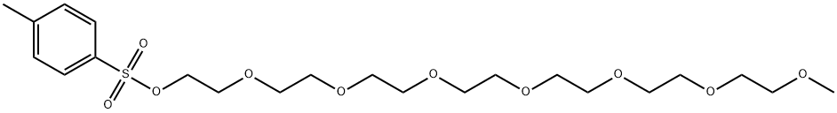 p-トルエンスルホン酸3,6,9,12,15,18,21-ヘプタオキサドコサン-1-イル 化学構造式