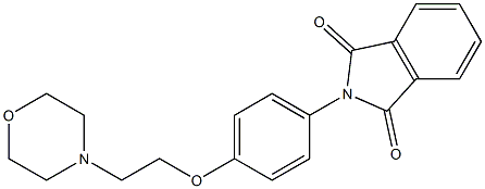 N-(4-(beta-N'-morpholinoethoxy)phenyl)phthalimide,79684-42-7,结构式