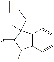 2H-Indol-2-one,3-ethyl-1,3-dihydro-1-methyl-3-(2-propynyl)-(9CI),797051-81-1,结构式