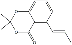 4H-1,3-Benzodioxin-4-one,2,2-dimethyl-5-(1E)-1-propenyl-(9CI) Structure