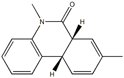 6(5H)-Phenanthridinone,6a,10a-dihydro-5,8-dimethyl-,(6aR,10aS)-rel-(9CI) 结构式