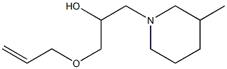 1-Piperidineethanol,3-methyl-alpha-[(2-propenyloxy)methyl]-(9CI) 结构式