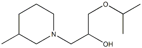 1-Piperidineethanol,3-methyl-alpha-[(1-methylethoxy)methyl]-(9CI) 化学構造式