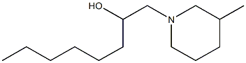 1-Piperidineethanol,alpha-hexyl-3-methyl-(9CI) 化学構造式