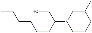 1-Piperidineethanol,bta-hexyl-3-methyl-(9CI) 化学構造式