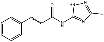 2-Propenamide,N-(5-methyl-1H-1,2,4-triazol-3-yl)-3-phenyl-(9CI) 化学構造式