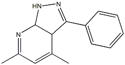 1H-Pyrazolo[3,4-b]pyridine,3a,7a-dihydro-4,6-dimethyl-3-phenyl-(9CI) Structure