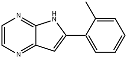 4H-Pyrrolo[2,3-b]pyrazine,6-(2-methylphenyl)-(9CI),798544-38-4,结构式
