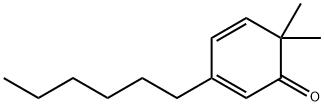 2,4-Cyclohexadien-1-one,3-hexyl-6,6-dimethyl-(9CI),798553-78-3,结构式