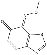 6,7-Benzothiazoledione,7-(O-methyloxime),(Z)-(9CI) Structure