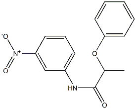 N-{3-nitrophenyl}-2-phenoxypropanamide 结构式