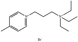 N-(3-三乙基铵丙基)-4-甲基吡啶二溴盐 结构式