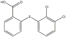2-[(2,3-dichlorophenyl)sulfanyl]benzoic acid 化学構造式