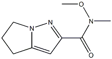 N-methoxy-N-methyl-5,6-dihydro-4H-pyrrolo[1,2-b]pyrazole-2-carboxamide 化学構造式