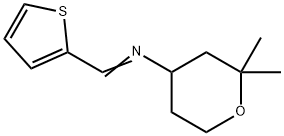 2H-Pyran-4-amine,tetrahydro-2,2-dimethyl-N-(2-thienylmethylene)-(9CI) Struktur