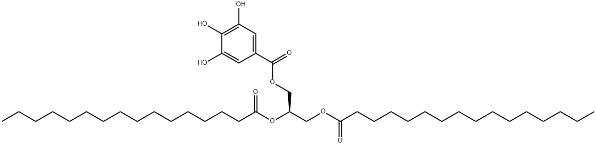 1,2-DIPALMITOYL-SN-GLYCERO-3-GALLOYL;16:0 DG GALLOYL, 799812-76-3, 结构式