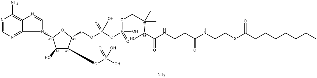 octanoyl CoenzyMe A (aMMoniuM salt) 化学構造式