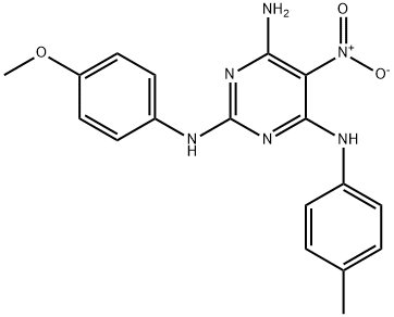 N~2~-(4-methoxyphenyl)-N~4~-(4-methylphenyl)-5-nitropyrimidine-2,4,6-triamine|