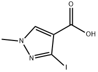 3-Iodo-1-methyl-1H-pyrazole-4-carboxylicacid Struktur