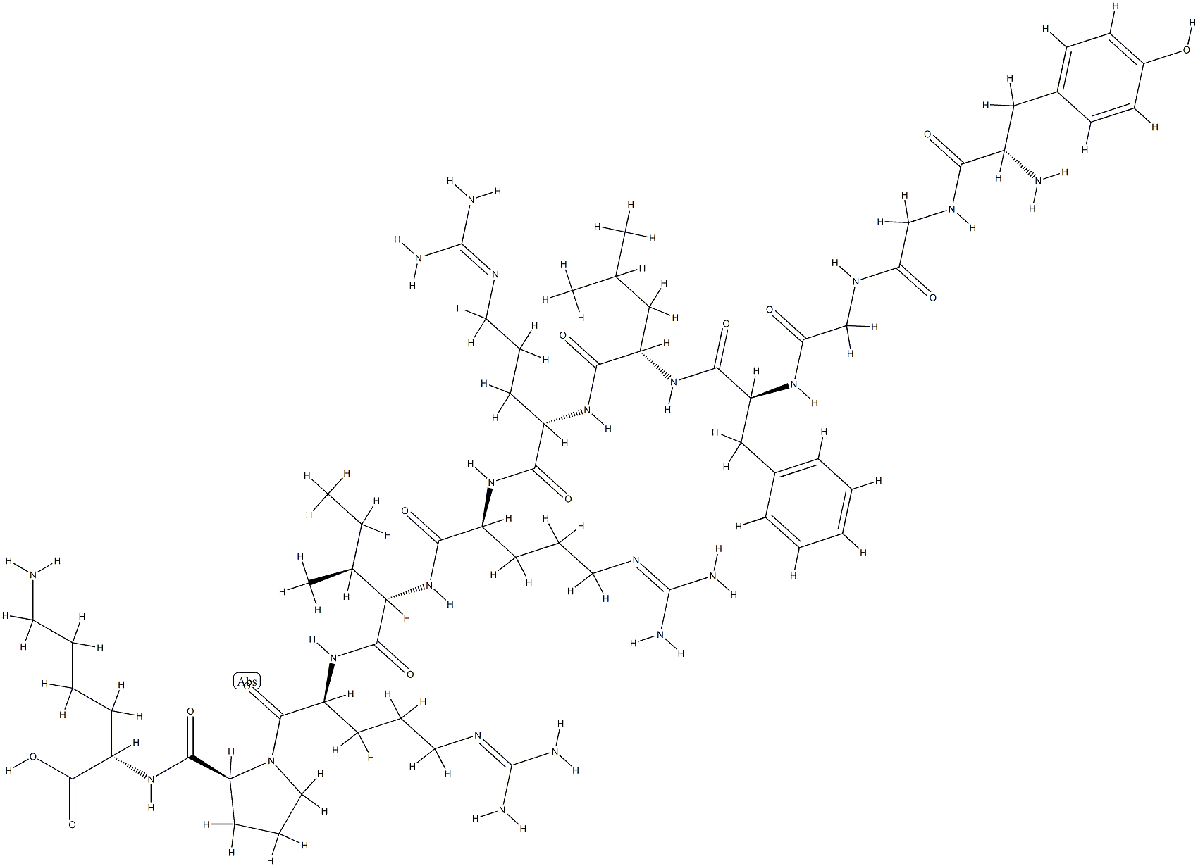 dynorphin (1-11) Struktur