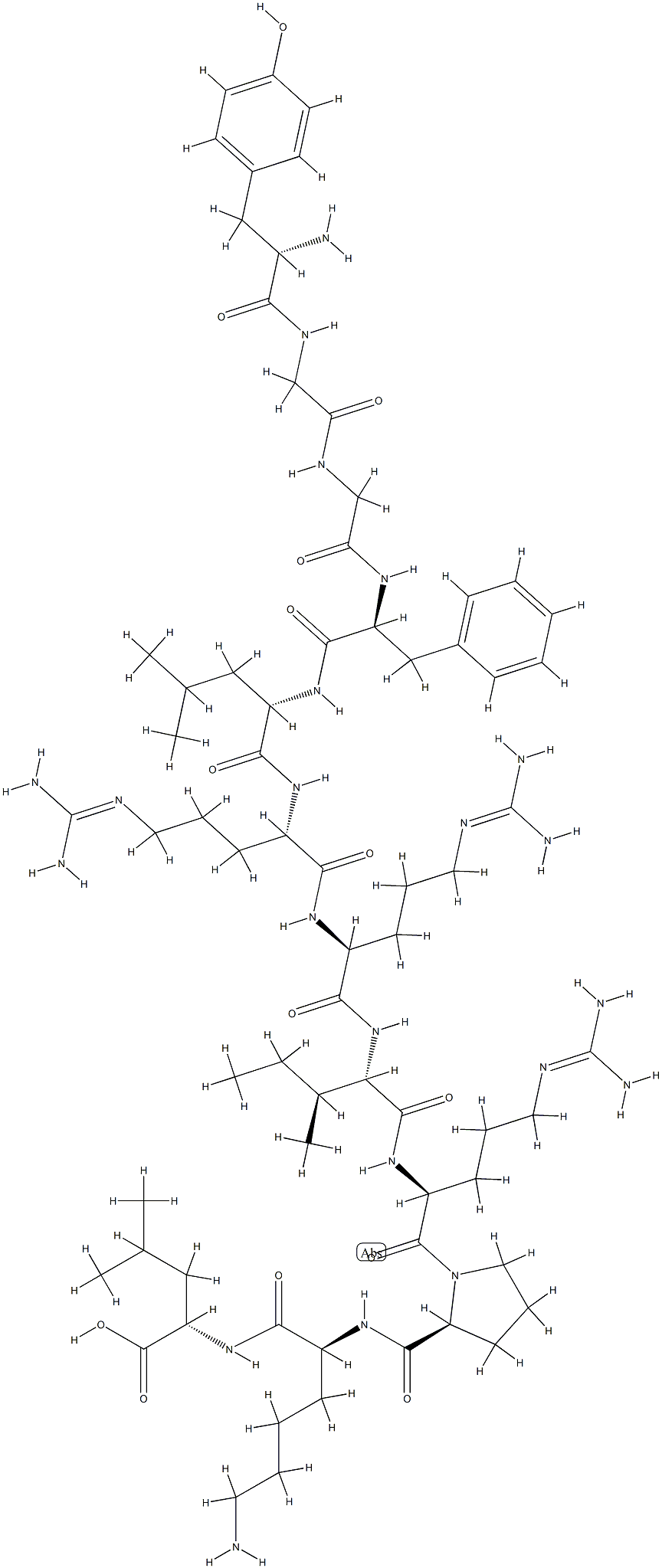 dynorphin (1-12) 化学構造式