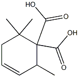 3-Cyclohexene-1,1-dicarboxylicacid,2,6,6-trimethyl-(9CI),799854-41-4,结构式