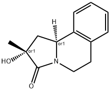 Pyrrolo[2,1-a]isoquinolin-3(2H)-one, 1,5,6,10b-tetrahydro-2-hydroxy-2-methyl-, (2R,10bS)-rel- (9CI),800374-51-0,结构式