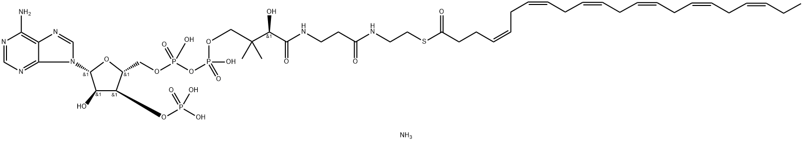 DOCOSAHEXAENOYL COENZYME A (AMMONIUM SALT);22:6 COENZYME A, 800377-20-2, 结构式