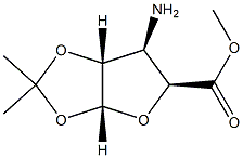 alpha-D-Xylofuranuronicacid,3-amino-3-deoxy-1,2-O-(1-methylethylidene)-,methylester(9CI) 化学構造式